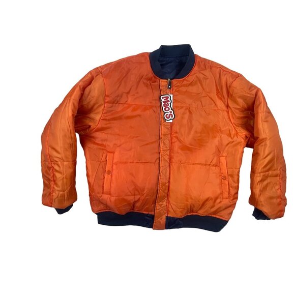 Men's Mao’s Eagle Blue and Orange Bomber Jacket Sz L - NWT - Picture 9 of 14